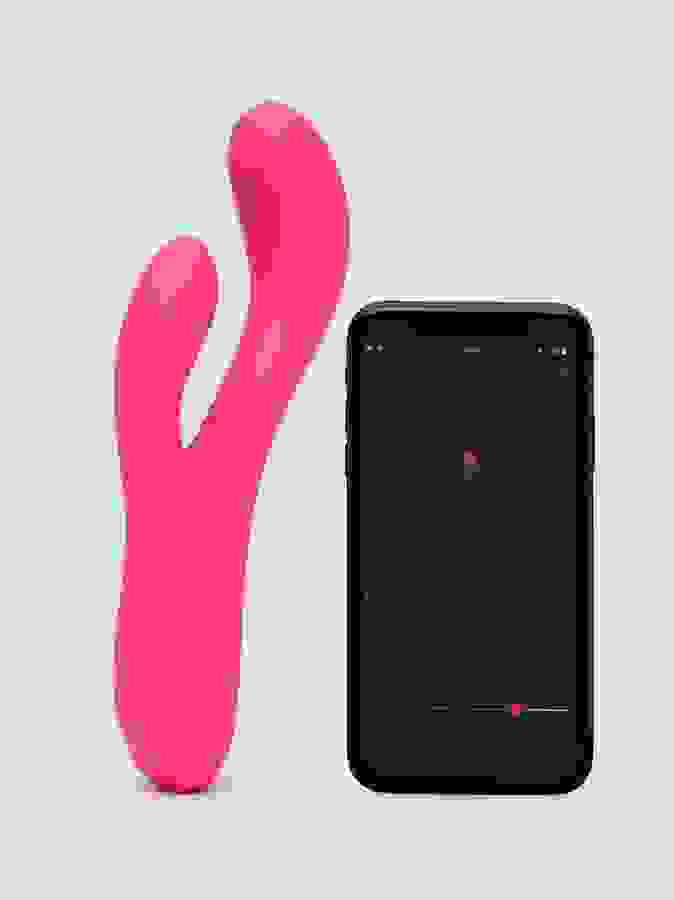 Lovense Osci 3 App Controlled Warming Rabbit Vibrator, Pink, hi-res